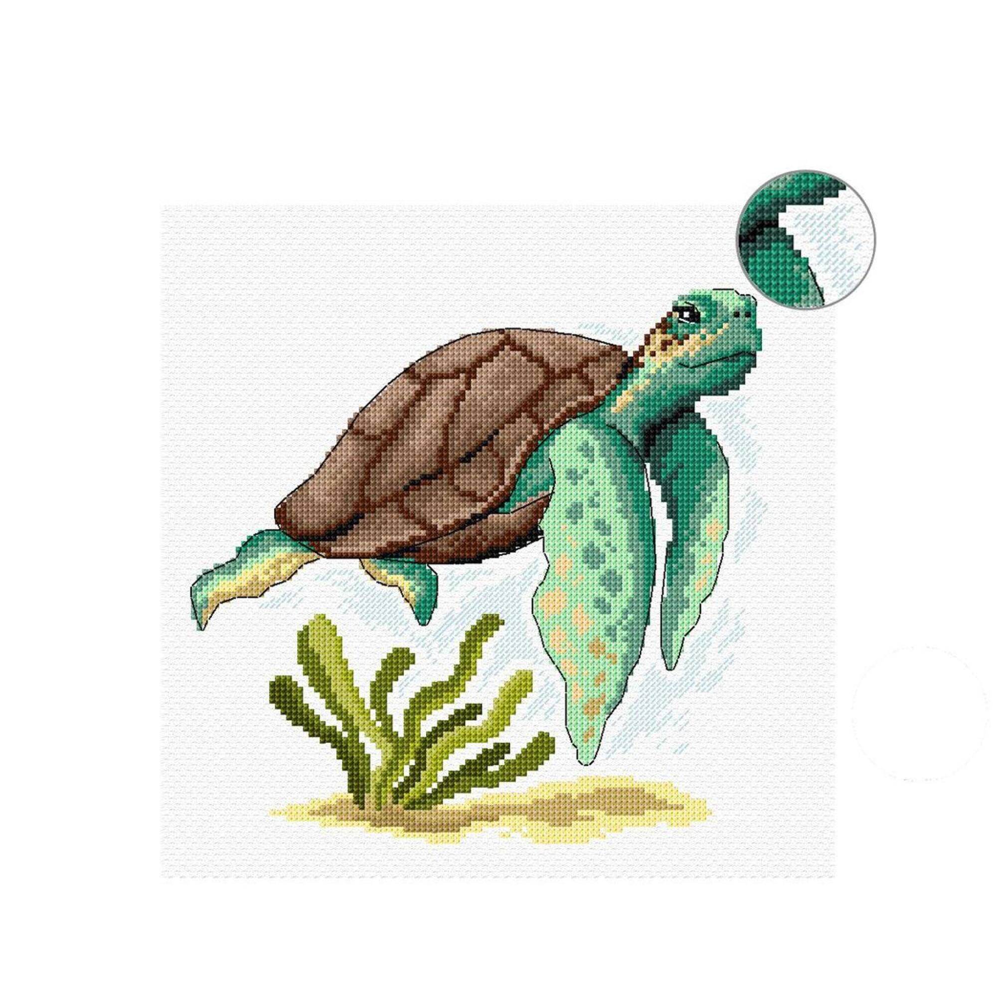 Orchidea Turtle Counted Cross Stitch Kit